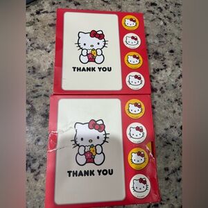 2 pack 12 count Hello Kitty thank you cards new in box 24 total